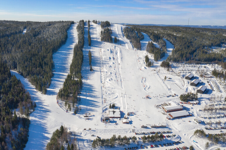 Översiktsbild skidområde Säfsen.