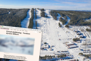 Faksimil SvD om billigaste liftkorten i Sverige och Norge.
