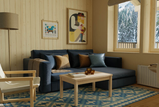 Lägenhetsboende Björnbacken i Säfsen ski in ski out