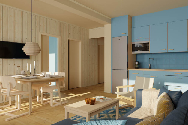 Lägenhetsboende Björnbacken i Säfsen ski in ski out